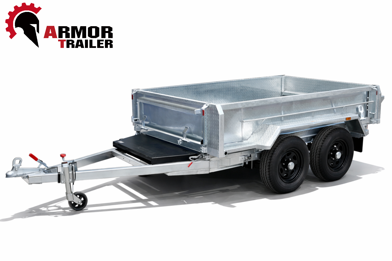 9x5 Galvanised Heavy Duty Tandem With Elec Brake Hydraulic Tipper Trailer ATM3500KG (Model : TH95)